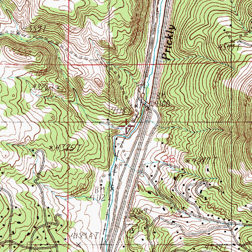 Topographic Map of Jackson Creek, MT