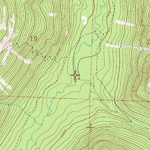 Topographic Map of Jenny Creek, MT