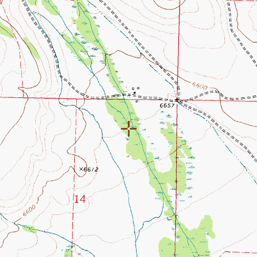 Topographic Map of Jensen Creek, MT