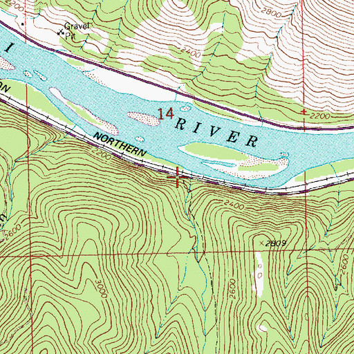 Topographic Map of Johnson Draw, MT