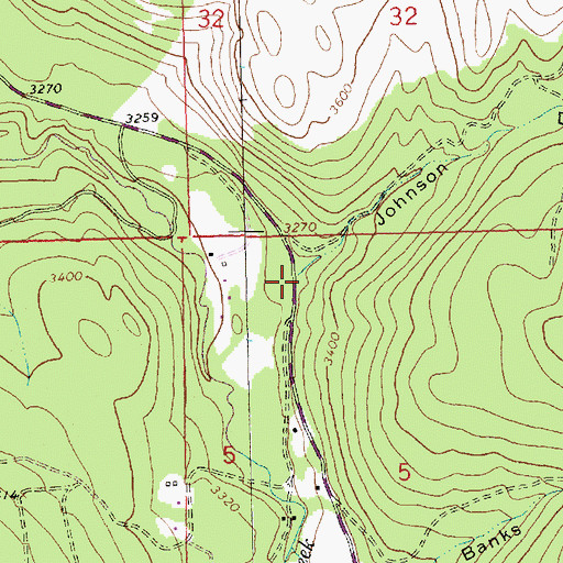 Topographic Map of Johnson Draw, MT
