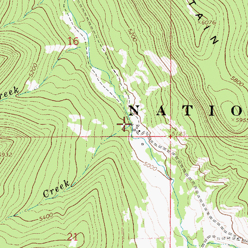 Topographic Map of Joice Creek, MT