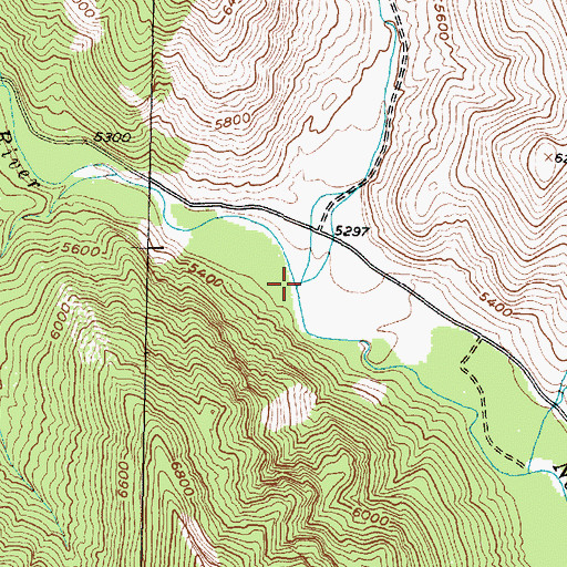 Topographic Map of Jones Creek, MT