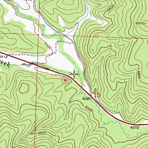 Topographic Map of Joseph Creek, MT