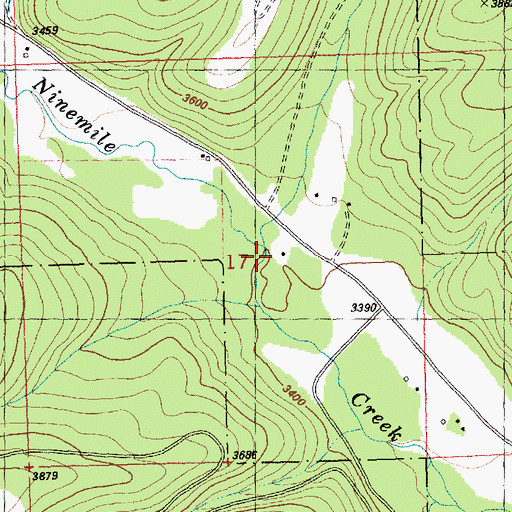 Topographic Map of Josephine Creek, MT