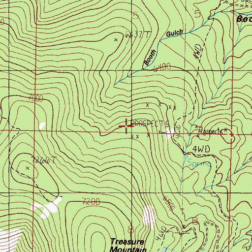Topographic Map of Julia Mine, MT