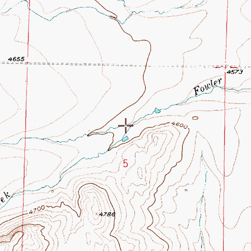 Topographic Map of Kade Creek, MT