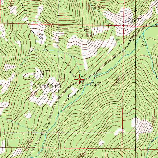 Topographic Map of Kading Ranger Station, MT