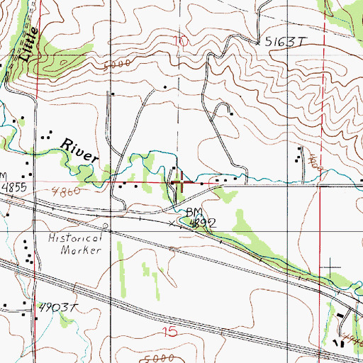 Topographic Map of Kelly Creek, MT