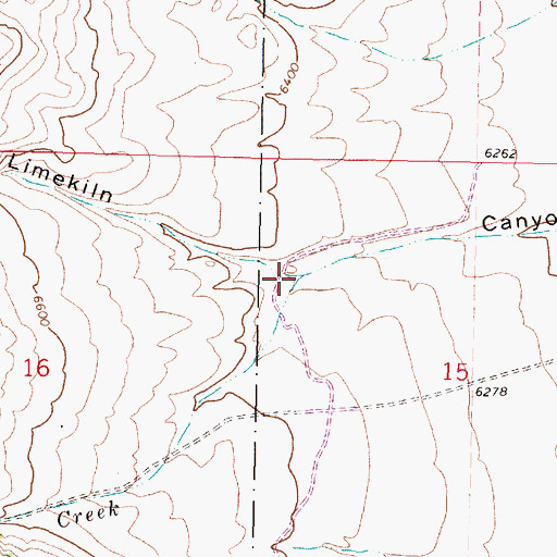 Topographic Map of Kelmbeck Creek, MT