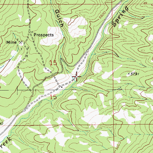 Topographic Map of Kents Gulch, MT
