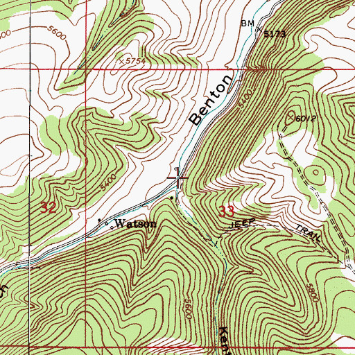 Topographic Map of Kentucky Gulch, MT