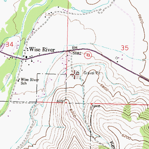 Topographic Map of Keystone Gulch, MT