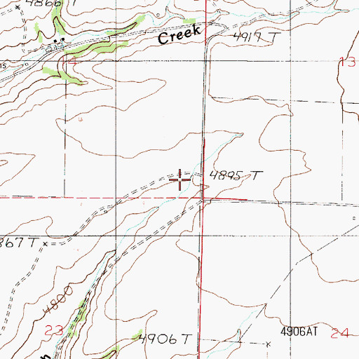 Topographic Map of Kieckbusch Homestead, MT