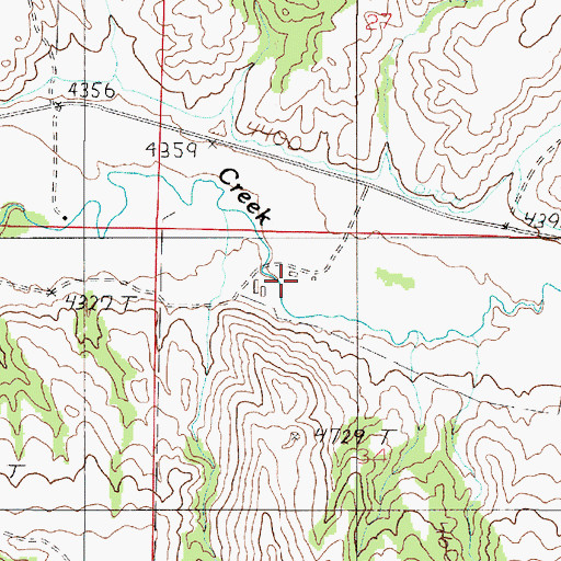 Topographic Map of Kieckbusch Ranch, MT