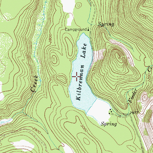 Topographic Map of Kilbrennan Lake, MT