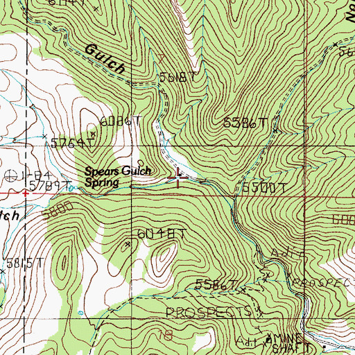 Topographic Map of Kimpton Cow Camp, MT