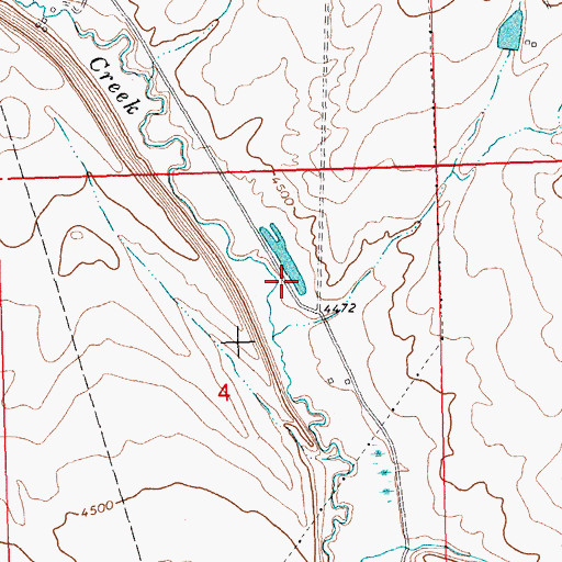 Topographic Map of King Canyon, MT