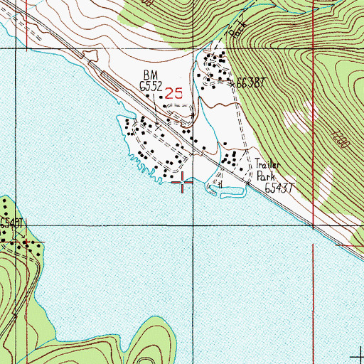Topographic Map of Kirkwood Creek, MT