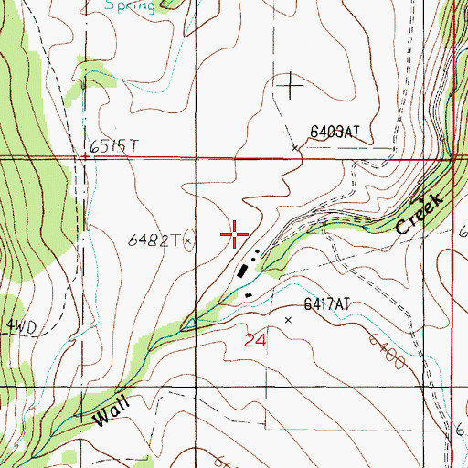 Topographic Map of Klatt Ranch, MT