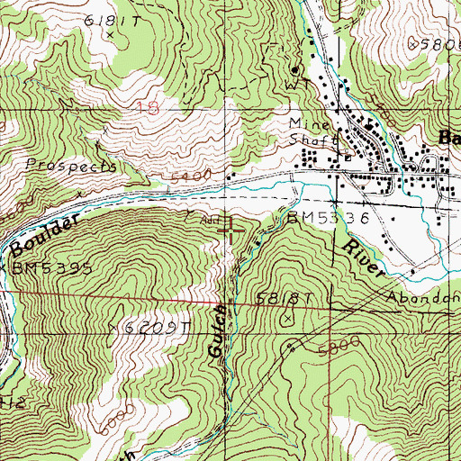 Topographic Map of Kleinsmith Gulch, MT