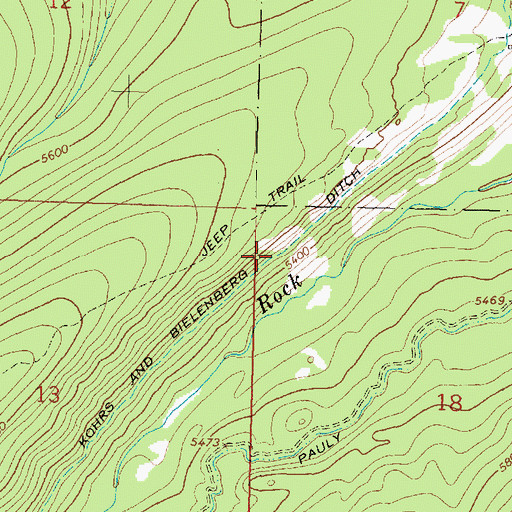 Topographic Map of Kohrs and Bielenberg Ditch, MT