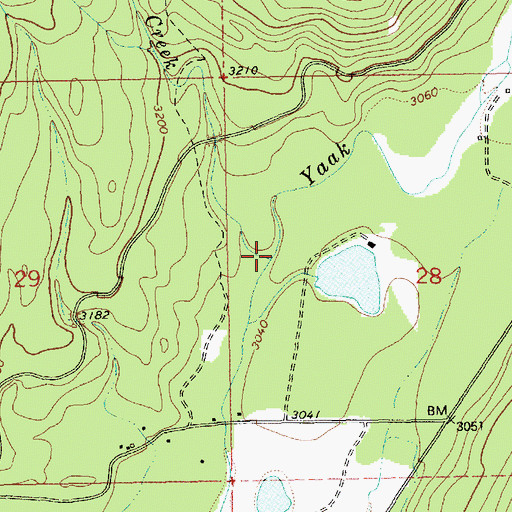 Topographic Map of Koo Koo Creek, MT