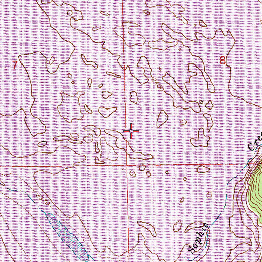 Topographic Map of Kootenai Flats, MT