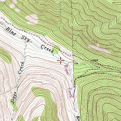 Topographic Map of Kopsi Creek, MT