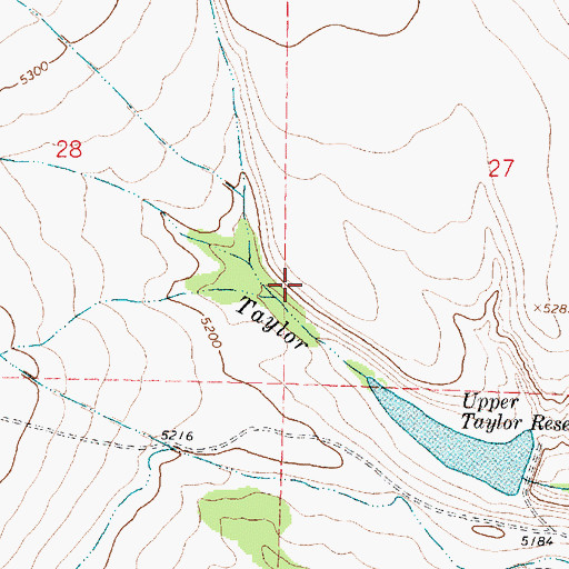 Topographic Map of La Marche Creek, MT