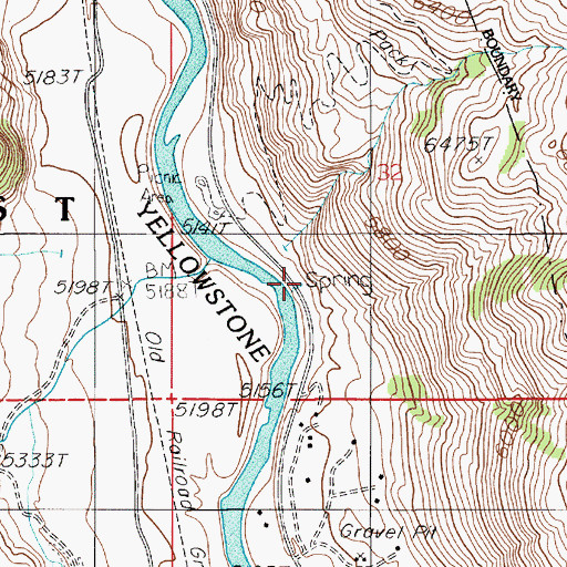 Topographic Map of LaDuke Spring, MT