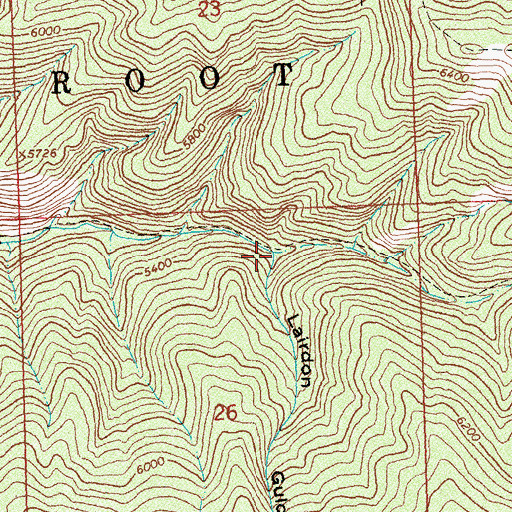 Topographic Map of Lairdon Gulch, MT