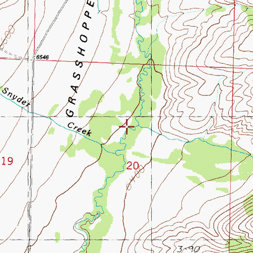 Topographic Map of Lake Creek, MT