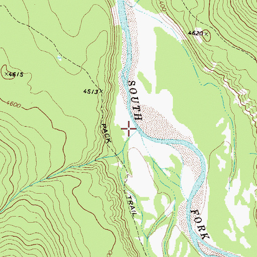 Topographic Map of Lamoose Creek, MT