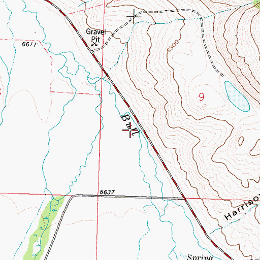 Topographic Map of Lancey Creek, MT