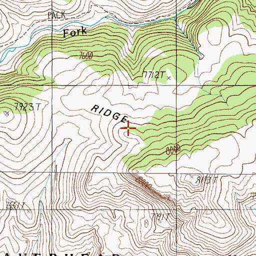 Topographic Map of Landon Ridge, MT