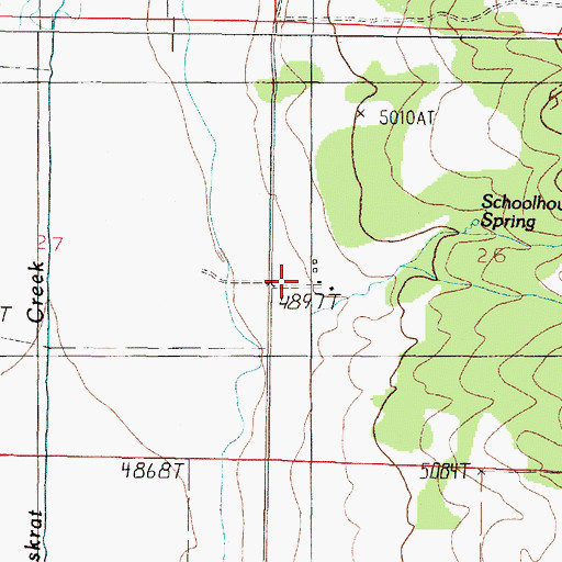 Topographic Map of Larson Ranch, MT