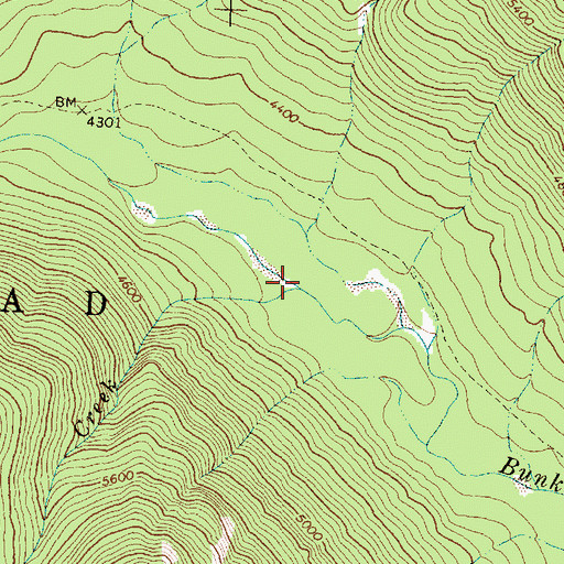 Topographic Map of Late Creek, MT