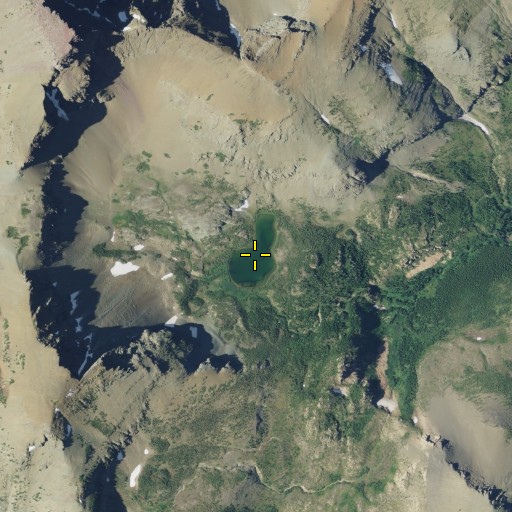Aerial/Satellite Image of Lena Lake, MT
