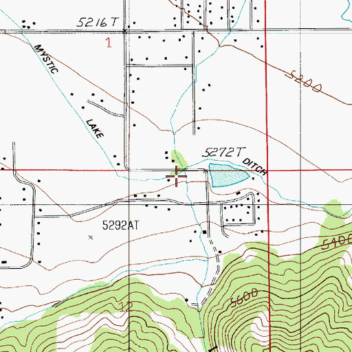 Topographic Map of Leverich Creek, MT