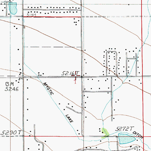 Topographic Map of Leverich School (historical), MT