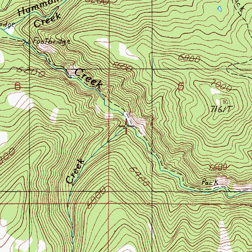 Topographic Map of Levi Creek, MT