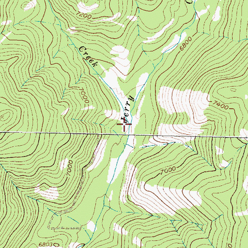 Topographic Map of Libby Creek, MT