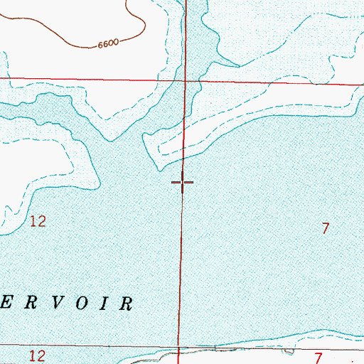 Topographic Map of Lima Reservoir, MT