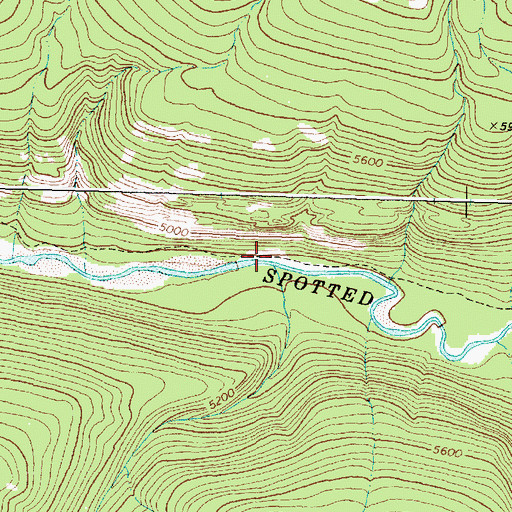 Topographic Map of Lime Creek, MT