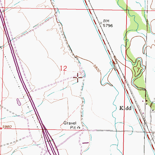 Topographic Map of Limekiln Canyon, MT