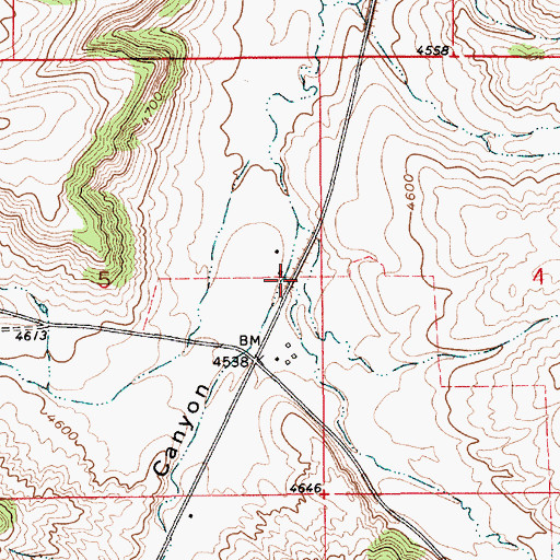 Topographic Map of Limestone Canyon, MT