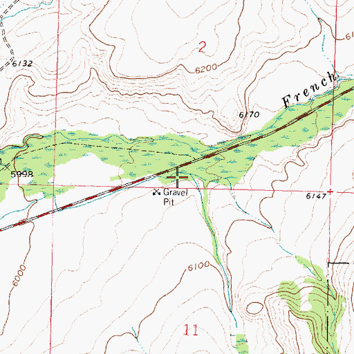 Topographic Map of Lincoln Gulch, MT