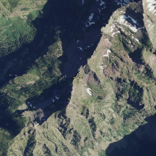 Aerial/Satellite Image of Lincoln Pass, MT
