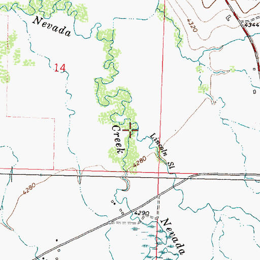 Topographic Map of Lincoln Slough, MT